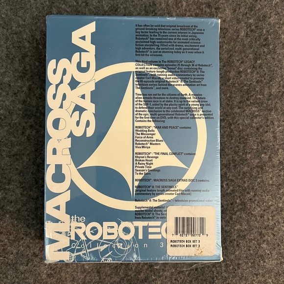 ROBOTECH Legacy Vol. 3: The Macross Saga (DVD, 2001, 3-Disc Set) - Picture 2 of 7